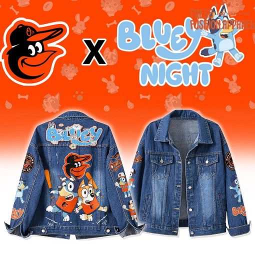 Baltimore Orioles x Bluey Night Denim Jacket