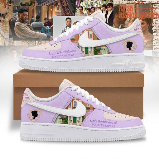 Bridgerton “Lady Whistledown’s Society Papers” Air Force 1 Sneaker