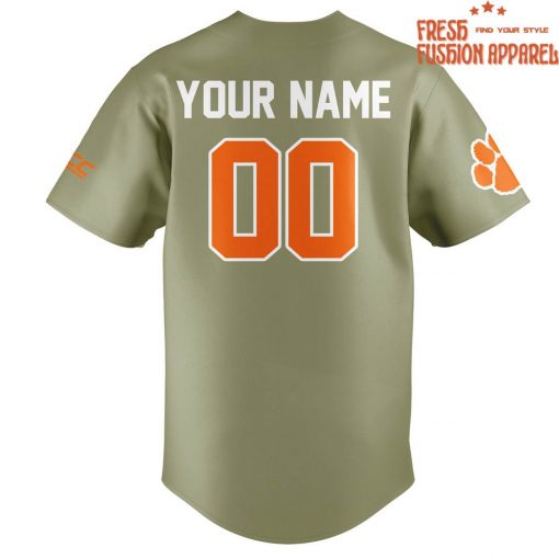 Clemson Tigers Baseball Military Appreciation Baseball Jersey