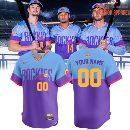 Colorado Rockies 2025 City Connect Personalized Baseball Jersey