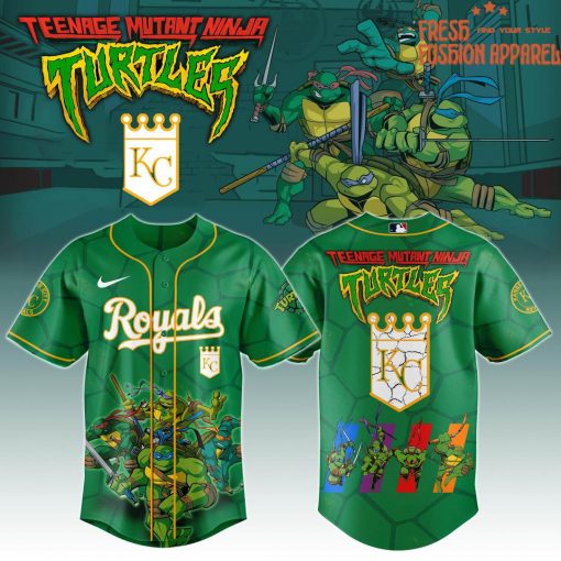 Kansas City Royals x Teenage Mutant Ninja Turtles Night Game Special Baseball Jersey