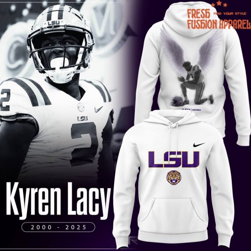 LSU Tigers “Thank You Kyren Lacy” Special White Hoodie