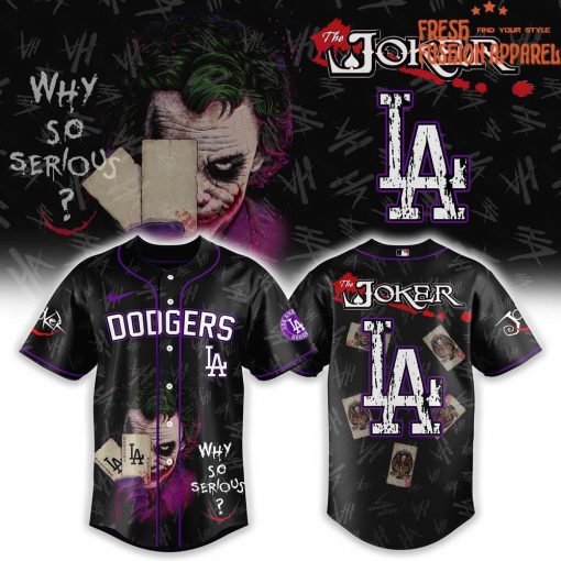 Los Angeles Dodgers x The Joker “Why So Serious?” Special Baseball Jersey