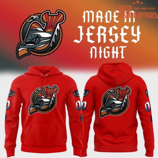 New Jersey Devils “Made In Jerseys Night” 2025 Special Red Hoodie