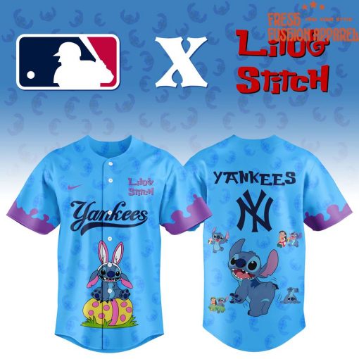 New York Yankees x Lilo and Stitch 2025 Special Edition Baseball Jersey