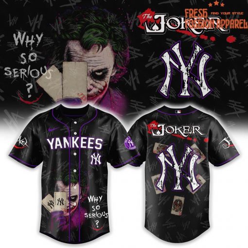 New York Yankees x The Joker “Why So Serious?” Special Baseball Jersey
