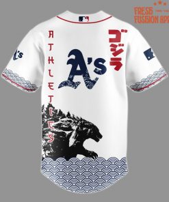 Oakland Athletics x Godzilla Japan Edition 2025 Special Baseball Jersey