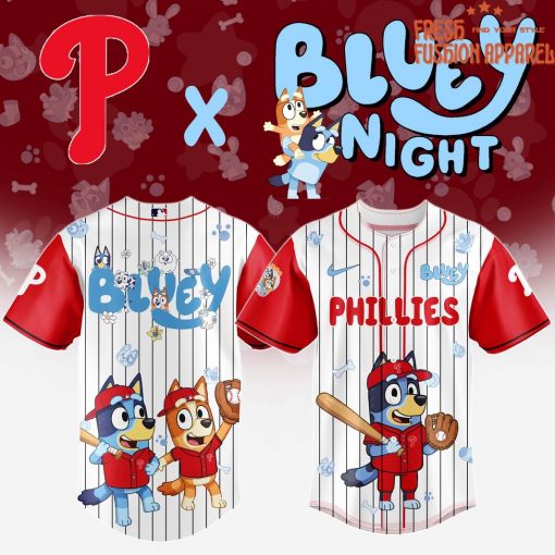 Philadelphia Phillies MLB x Bluey And Bingo 2025 Special Baseball Jersey