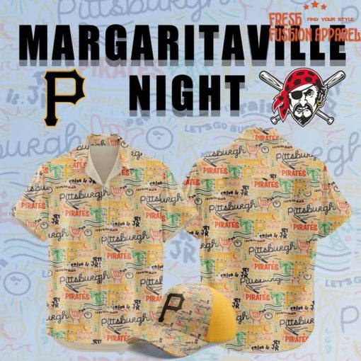 Pittsburgh Pirates x Margaritaville Night 2025 Special Hawaiian Shirt