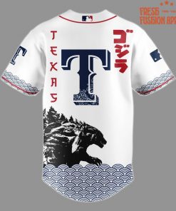 Texas Rangers x Godzilla Japan Edition 2025 Special Baseball Jersey