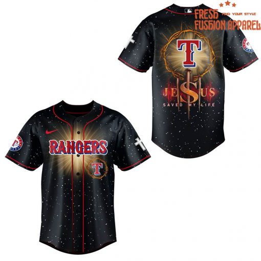 Texas Rangers x Jesus Save My Life Special Baseball Jersey