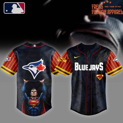 Toronto Blue Jays MLB x Superman 2025 Special Baseball Jersey
