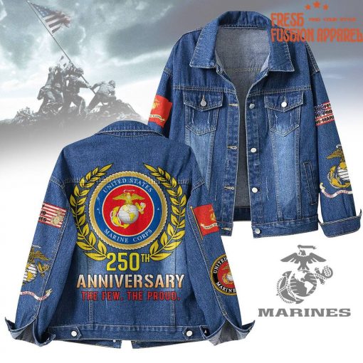 US Marines Corps 250th Anniversary Denim Jacket