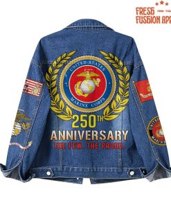 US Marines Corps 250th Anniversary Denim Jacket