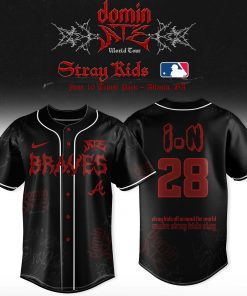 Atlanta Braves x Stray Kids DominATE World Tour I.N Baseball Jersey