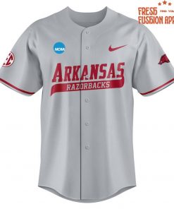 Arkansas Razorbacks Baseball OMAHOGS Super Regional Champions 2025 Baseball Jersey