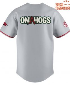 Arkansas Razorbacks Baseball OMAHOGS Super Regional Champions 2025 Baseball Jersey 3 3INnv.jpg