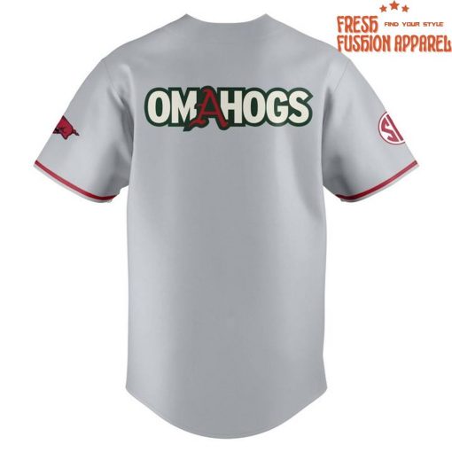 Arkansas Razorbacks Baseball OMAHOGS Super Regional Champions 2025 Baseball Jersey