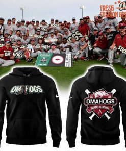 Arkansas Razorbacks Baseball OMAHOGS Super Regional Champions 2025 Hoodie