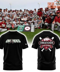 Arkansas Razorbacks Baseball OMAHOGS Super Regional Champions 2025 Tee