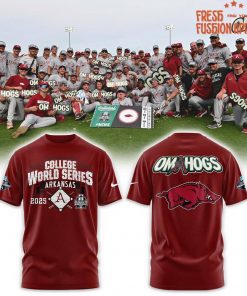 Arkansas Razorbacks College World Series 2025 OMAHOGS Special Red Shirt