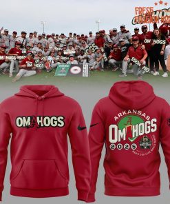 Arkansas Razorbacks OMAHOGS College World Series Baseball Hoodie