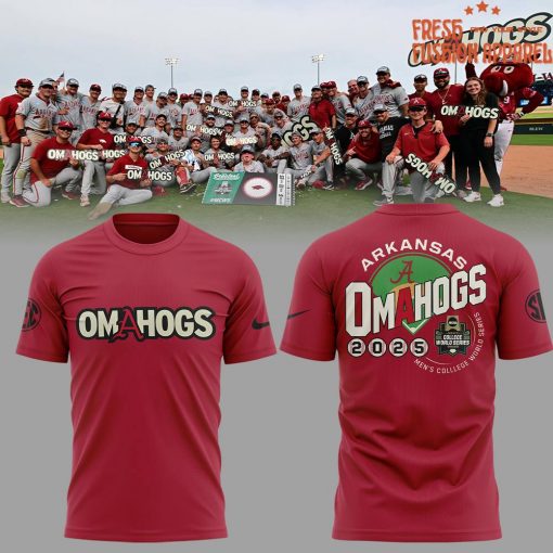 Arkansas Razorbacks OMAHOGS College World Series Baseball Shirt