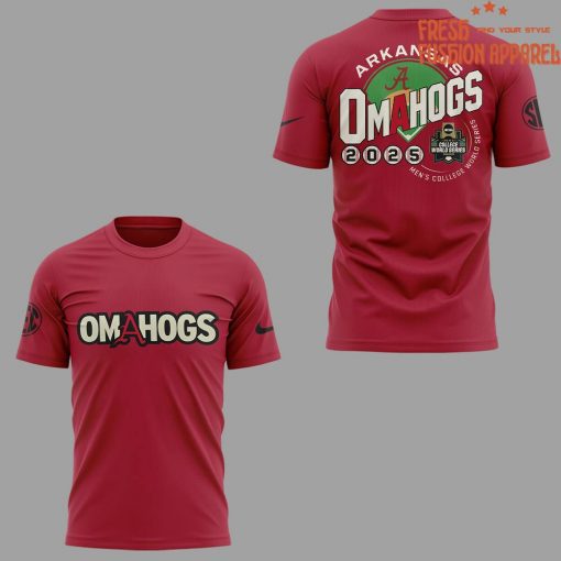 Arkansas Razorbacks OMAHOGS College World Series Baseball Shirt
