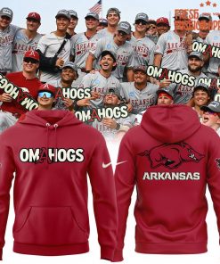 Arkansas Razorbacks Omahogs Super Regionals Champions 2025 Hoodie