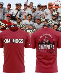 Arkansas Razorbacks Omahogs Super Regionals Champions 2025 Shirt