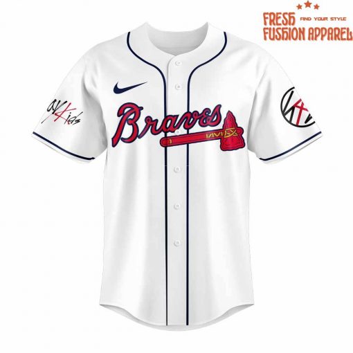 Atlanta Braves x Stray Kids DomiATE Word Tour Signature Baseball Jersey