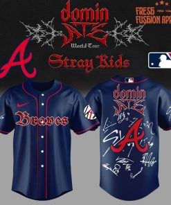 Atlanta Braves x Stray Kids DomiATE Word Tour Signature Baseball Jersey