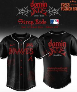 Atlanta Braves x Stray Kids DominATE World Tour Baseball Jersey