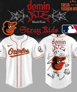 Baltimore Orioles x Stray Kids DomiATE Word Tour Signature Baseball Jersey