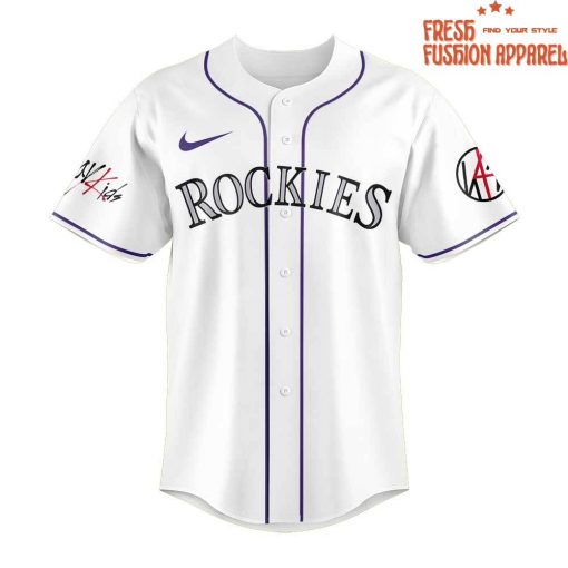 Colorado Rockies x Stray Kids DomiATE Word Tour Signature Baseball Jersey