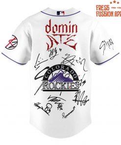 Colorado Rockies x Stray Kids DomiATE Word Tour Signature Baseball Jersey