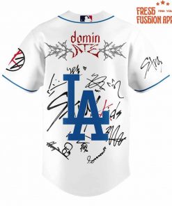 Los Angeles Dodgers x Stray Kids DomiATE Word Tour Signature Baseball Jersey