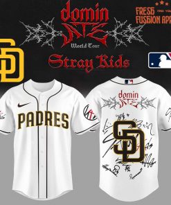 San Diego Padres x Stray Kids DomiATE Word Tour Signature Baseball Jersey