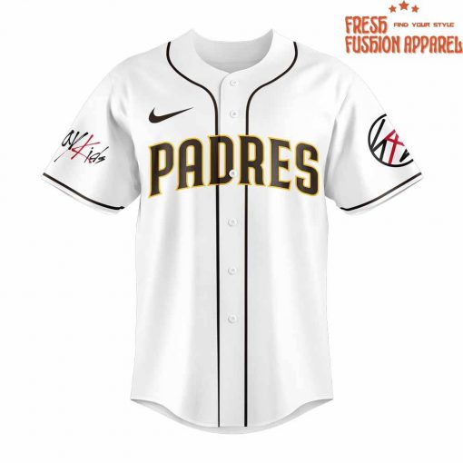 San Diego Padres x Stray Kids DomiATE Word Tour Signature Baseball Jersey