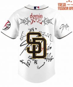 San Diego Padres x Stray Kids DomiATE Word Tour Signature Baseball Jersey
