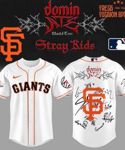 San Francisco Giants x Stray Kids DomiATE Word Tour Signature Baseball Jersey