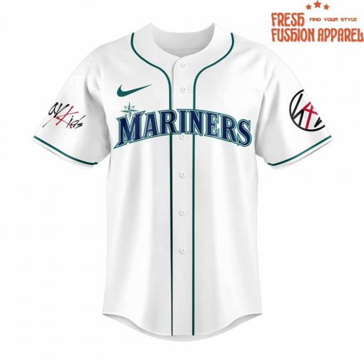 Seattle Mariners x Stray Kids DomiATE Word Tour Signature Baseball Jersey