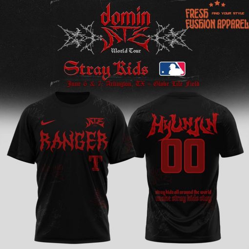 Texas Rangers x Stray Kids DomiATE Word Tour Personalized Shirt