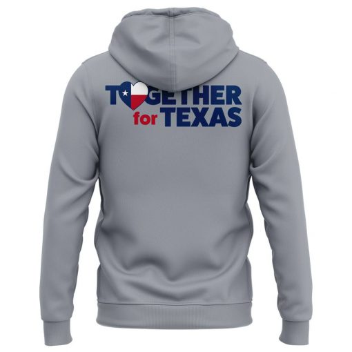 Houston Astros x Texas Rangers “Together For Texas” Special Grey Hoodie