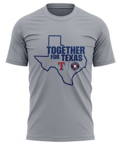Houston Astros x Texas Rangers “Together For Texas” Special Grey Shirt