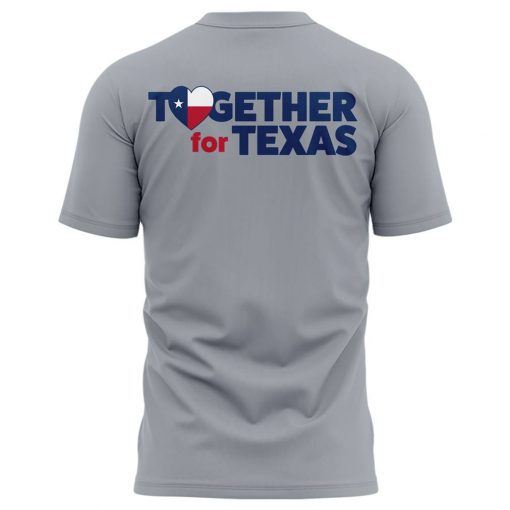 Houston Astros x Texas Rangers “Together For Texas” Special Grey Shirt
