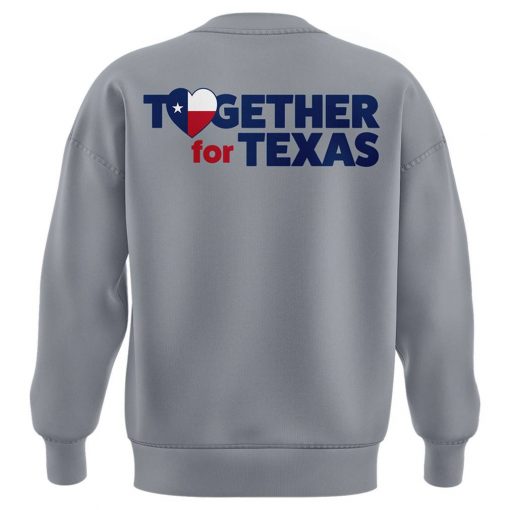 Houston Astros x Texas Rangers “Together For Texas” Special Grey Sweatshirt