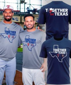 Houston Astros x Texas Rangers Together For Texas Special Navy Shirt
