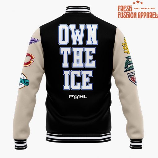 PWHL “Own The Ice” Limited Edition 2025 Baseball Jacket