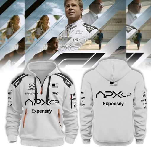 Mercedes F1 Team x F1 The Movie 2025 APXGP “Brad Pitt” Quarter-Zip Hoodie